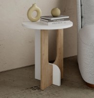 Журнальный столик Trendy Luna Oak/White 47x40x40cm GTR006655 фото №2 — интернет-магазин Desire.md