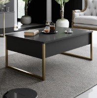 Журнальный столик Trendy Lux Anthracit/Gold 90x40x60cm GTR000551