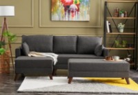 Угловой диван Trendy Bella Anthracit L 205x140x85cm GTR003352