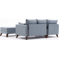 Угловой диван Trendy Bella Blue L 205x140x85cm GTR003354 фото №7 — интернет-магазин Desire.md