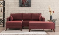 Угловой диван Trendy Bella Claret Red L 205x140x85cm GTR003350