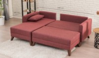Угловой диван Trendy Bella Claret Red L 205x140x85cm GTR003350 фото №3 — интернет-магазин Desire.md