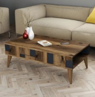 Журнальный столик Trendy Madrid Walnut/Anthracit 105x37.6x60cm GTR000615 фото №3 — интернет-магазин Desire.md