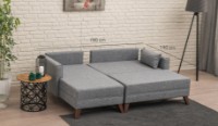 Canapea de colț Trendy Bella Grey L 205x140x85cm GTR003349 imaginea #2 — magazin online Desire.md