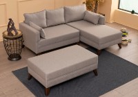 Угловой диван Trendy Bella Cream R 205x140x85cm GTR003405 фото №2 — интернет-магазин Desire.md