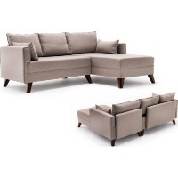 Угловой диван Trendy Bella Cream R 205x140x85cm GTR003405 фото №6 — интернет-магазин Desire.md