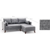 Canapea de colț Trendy Bella Grey R 205x140x85cm GTR003403 imaginea #4 — magazin online Desire.md