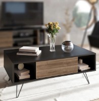 Журнальный столик Trendy Mistico Black/Walnut 120x46x60cm GTR006136