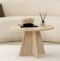 Журнальный столик Trendy Mushroom Travertin 60x60x40cm GTR006139