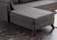 Угловой диван Trendy Bella Anthracit L 275x165x85cm GTR003503 фото №2 — интернет-магазин Desire.md