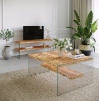 Журнальный столик Trendy Niagara S101 Oak 75x75x40cm GTR000874 фото №2 — интернет-магазин Desire.md