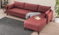 Угловой диван Trendy Bella Claret Red R 275x165x85cm GTR003580 фото №2 — интернет-магазин Desire.md