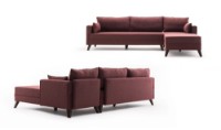 Угловой диван Trendy Bella Claret Red R 275x165x85cm GTR003580 фото №5 — интернет-магазин Desire.md