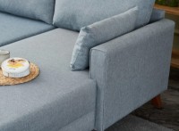 Угловой диван Trendy Bella Soft Blue R 275x165x85cm GTR003582 фото №3 — интернет-магазин Desire.md
