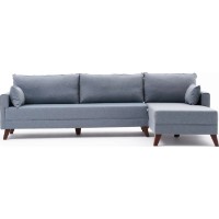 Угловой диван Trendy Bella Soft Blue R 275x165x85cm GTR003582 фото №5 — интернет-магазин Desire.md
