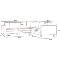 Угловой диван Trendy Berlin Anthracit/Black 258x258x88cm GTR003697 фото №7 — интернет-магазин Desire.md