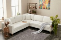 Угловой диван Trendy Berlin Cream/Gold 258x258x88cm GTR003700