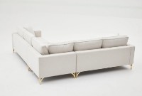 Угловой диван Trendy Berlin Cream/Gold 258x258x88cm GTR003700 фото №3 — интернет-магазин Desire.md