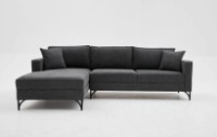 Угловой диван Trendy Berlin Anthracit/Black L 258x181x83cm GTR003520 фото №7 — интернет-магазин Desire.md