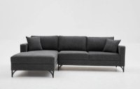 Угловой диван Trendy Berlin Anthracit/Black L 258x181x83cm GTR003520 фото №9 — интернет-магазин Desire.md
