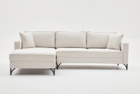 Угловой диван Trendy Berlin Cream/Black L 258x181x83cm GTR003522 фото №3 — интернет-магазин Desire.md