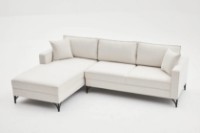 Угловой диван Trendy Berlin Cream/Black L 258x181x83cm GTR003522 фото №5 — интернет-магазин Desire.md