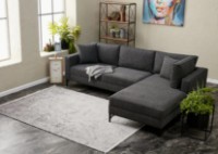 Угловой диван Trendy Berlin Anthracit/Black R 258x181x83cm GTR003594 фото №2 — интернет-магазин Desire.md