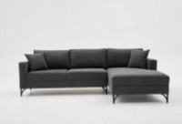 Угловой диван Trendy Berlin Anthracit/Black R 258x181x83cm GTR003594 фото №9 — интернет-магазин Desire.md
