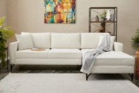 Угловой диван Trendy Berlin Cream/Black R 258x181x83cm GTR003596