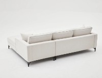Угловой диван Trendy Berlin Cream/Black R 258x181x83cm GTR003596 фото №5 — интернет-магазин Desire.md