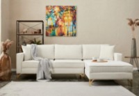 Угловой диван Trendy Berlin Cream/Gold R 258x181x83cm GTR003597