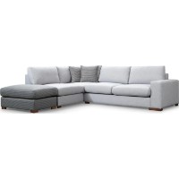 Угловой диван Trendy Bucla 1 Light Grey/Grey 266x246x85cm GTR003636 фото №4 — интернет-магазин Desire.md