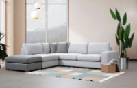 Canapea de colț Trendy Bucla 1 Light Grey/Grey 266x246x85cm GTR003636