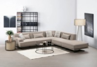 Угловой диван Trendy Bentley L3-C-O1-PUF Beige 302x302x80cm GTR003702