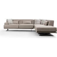 Угловой диван Trendy Bentley L3-C-O1-PUF Beige 302x302x80cm GTR003702 фото №10 — интернет-магазин Desire.md