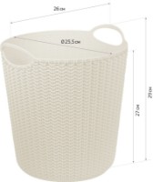 Coș de gunoi Idea Вязание 10L М2499 imaginea #2 — magazin online Desire.md