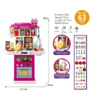 Bucătărie de jucărie pentru copii Essa Toys Modern Kitchen 63pcs (6920250717159) imaginea #2 — magazin online Desire.md
