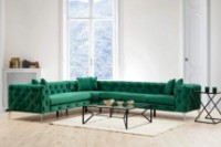 Угловой диван Trendy Como Green L 310x270x70cm GTR003527