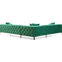 Canapea de colț Trendy Como Green L 310x270x70cm GTR003527 imaginea #6 — magazin online Desire.md