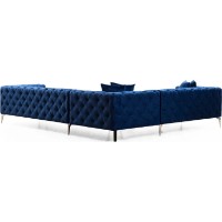 Canapea de colț Trendy Como Navy Blue L 310x270x70cm GTR003528 imaginea #4 — magazin online Desire.md