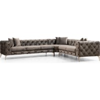 Угловой диван Trendy Como Anthracit R 310x270x70cm GTR003599 фото №7 — интернет-магазин Desire.md