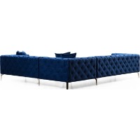 Угловой диван Trendy Como Navy Blue R 310x270x70cm GTR003602 фото №5 — интернет-магазин Desire.md