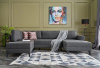 Canapea de colț Trendy Eris Anthracit 300x202x78cm GTR003441 imaginea #1 — magazin online Desire.md