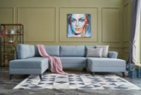 Canapea de colț Trendy Eris Blue 300x202x78cm GTR003442 imaginea #1 — magazin online Desire.md