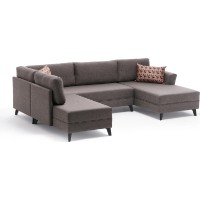 Canapea de colț Trendy Eris Brown 300x202x78cm GTR003443 imaginea #6 — magazin online Desire.md