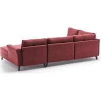 Canapea de colț Trendy Eris Claret Red 300x202x78cm GTR003444 imaginea #4 — magazin online Desire.md