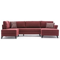 Canapea de colț Trendy Eris Claret Red 300x202x78cm GTR003444 imaginea #7 — magazin online Desire.md