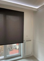 Rolete textile Dekora Ribbed Black 1.60x2.40m