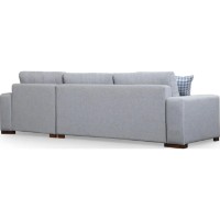Угловой диван Trendy Bucla 12 Light Grey 290x194x85cm GTR003616 фото №6 — интернет-магазин Desire.md