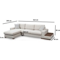 Canapea de colț Trendy Bucla 18 Beige 312x194x85cm GTR003614 imaginea #6 — magazin online Desire.md
